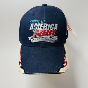NASCAR Spirit Of America 500 Navy Blue Adjustable Baseball Ball Cap Hat